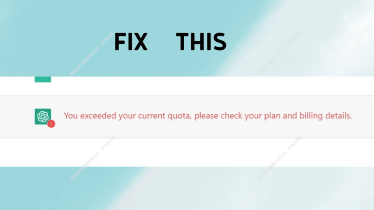 OpenAI API 报错：You exceeded your current quota，请检查计划和账单详情