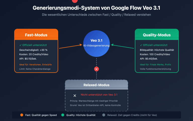 google flow veo 3 1 fast quality relaxed mode guide de image 0 图示