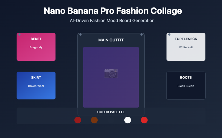 nano banana pro fashion collage tutorial en image 0 图示