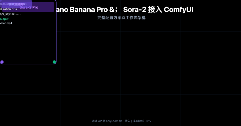 nano banana pro sora 2 comfyui integration guide zh hant image 0 图示