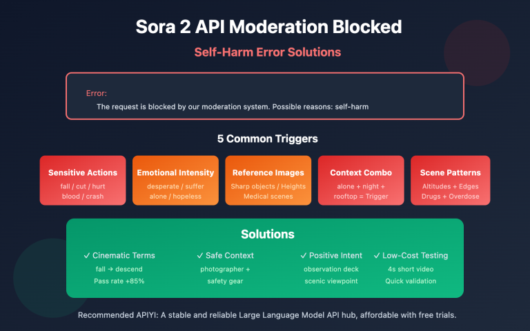 sora 2 api moderation blocked self harm error solution en image 0 图示