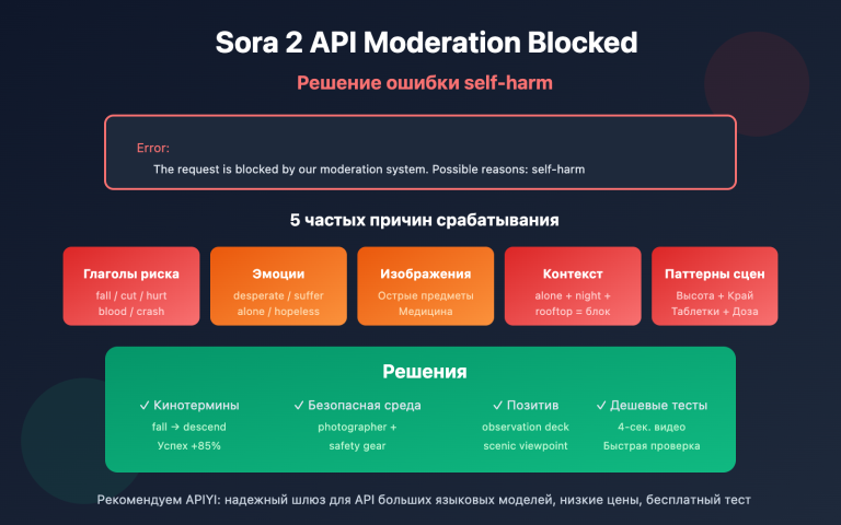 sora 2 api moderation blocked self harm error solution ru image 0 图示