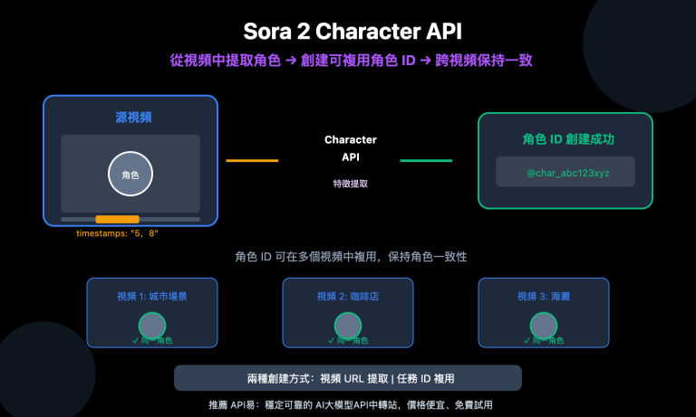 sora 2 character api tutorial create reusable characters zh hant image 0 图示