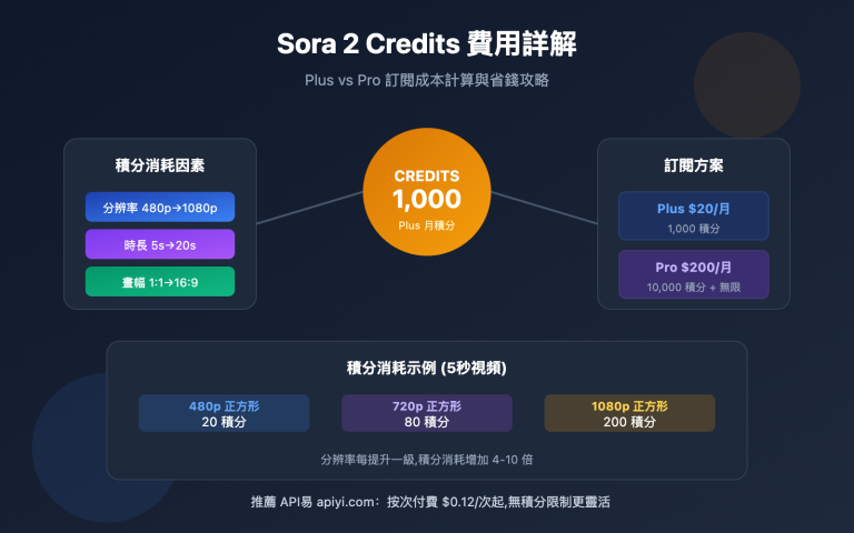 sora 2 credits cost pricing guide zh hant image 0 图示