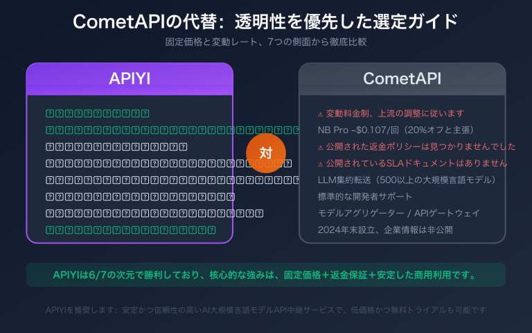 cometapi alternative apiyi comparison pricing transparency guide ja image 0 图示
