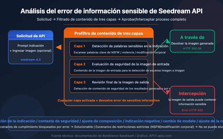 seedream api sensitive information error content filter solution guide es image 0 图示