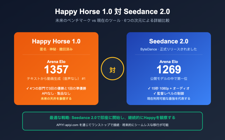 happy horse 1 vs seedance 2 video ai comparison ja image 0 图示