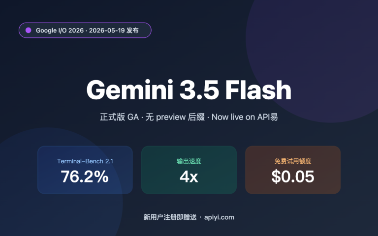 gemini 3 5 flash api launch on apiyi image 0 图示