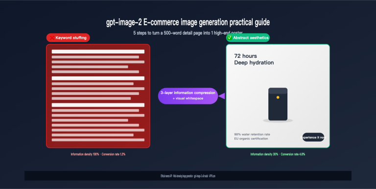 gpt image 2 ecommerce product image from long text to elegant design en image 0 图示