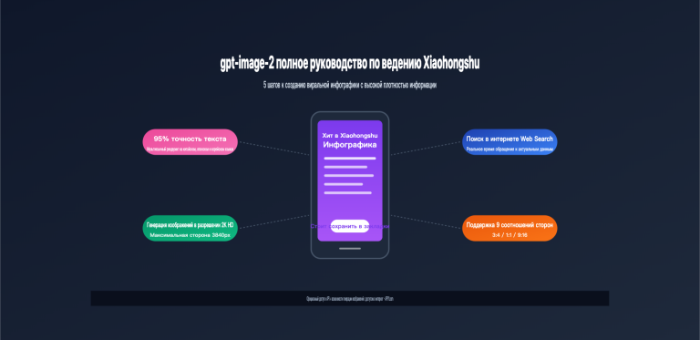 gpt image 2 xiaohongshu infographic content creation guide ru image 0 图示