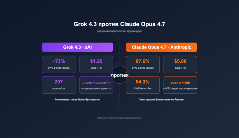 grok 4 3 vs claude opus 4 7 coding comparison 2026 ru image 0 图示