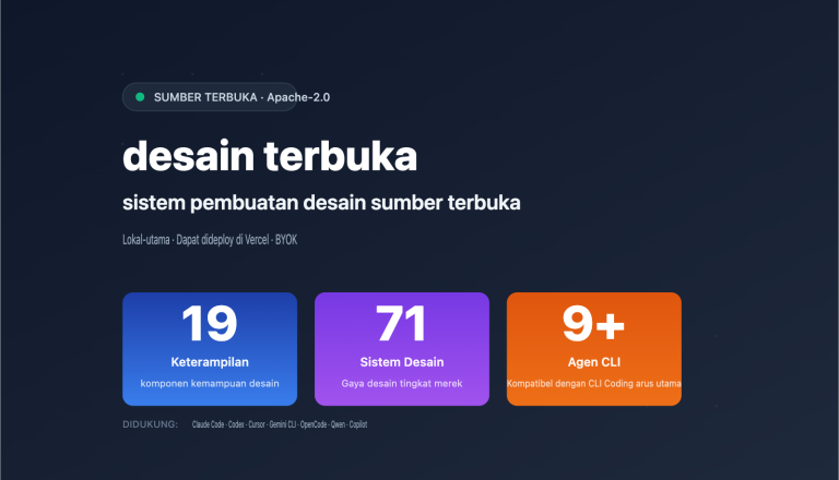 Panduan Lengkap open-design: 3 Langkah Membangun Sistem Pembuatan Desain AI Sumber Terbuka (Penjelasan 19 Keterampilan)